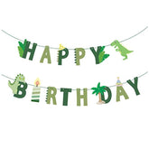 Dinosaur Birthday Banner Happy Birthday Party Decorations Kids Dinosaur Theme