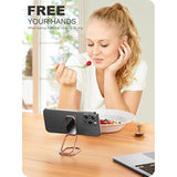 Foldable Magnetic Phone Ring Holder & Kickstand, Adjustable Grip for iPhone