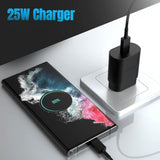Type-C Charger Fast Charging Block,25W Power Adapter, Ultra Fast Charging For Samsung Galaxy S24 S23 S22 S21 Ultra/S20 Ultra/Note 20 Ultra And Other Devices (Black) (Black)