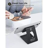 Cell Phone Stand, Phone Dock: Cradle, Holder, Stand For Office Desk Black
