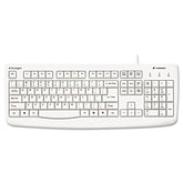 Kensington Pro Fit USB Washable Keyboard, White (K64406US)