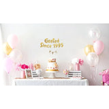 Goated Since 1995 Gold Glitter Banner - 30Th Birthday And Anniversary Party Decorations