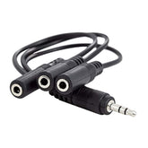 3.5Mm (1/8") Trs 1 Male To 3 Female 3-Way Stereo Splitter Audio Cable