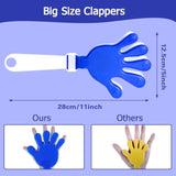 8pcs Hand Clappers Noisemakers Blue White for New Year Sports and Cheer
