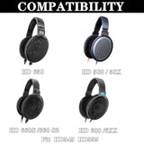 Cooling Gel Replacement Earpads Ear Cushions Headband Compatible With Sennheiser Hd660S/Hd660S2/Hd650/Hd600/Hd6Xx/Hd58X/Hd580/Hd545/Hd535 Headset Mesh Fabric Headband Cover Repair Part