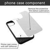 5Pcs Sublimation Blanks Phone Case For Iphone 14 Pro Max 6.7 Inch Full Body Protection Shockproof Black Customized Cover Printable Case For Diy