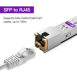 1000Base-T Sfp Transceiver, Sfp To Rj45, 1.25G Copper Sfp To Ethernet Module Compatible For Cisco Glc-T/Sfp-Ge-T, Ubiquiti Unifi Uf-Rj45-1G, Mikrotik, Meraki, Netgear, D-Link And More, 1 Pack