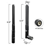 Dual Band Wifi Antenna Bluetooth Antenna For Pc - 2 Pack
