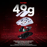 Jupiter Se Wireless Gaming Mouse, 26000 Dpi Optical Sensor, Ultralight 46G, 300 Hr Battery Life, 5 Programmable Buttons For Pc/Mac/Laptop, White