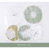 Baby Shower Decorations,Welcome Baby Banners Paper Lantern Paper Flower Pom Poms?Sage Green Gold White?