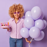 Pastel Purple Balloons Different Sizes 105Pcs 5/10/12/18 Inches For Garland Arch, Light Purple Latex Ballons For Birthday Baby Shower Wedding Lavender Balloon Party Decorations