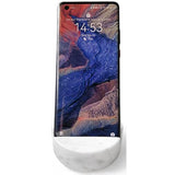 Luxurious Marble Cell Phone Stand Holder For Cellphone Tablet On Desk, Countertop, Table, Nightstand. Heavy Real Stone Mobile Phone Stands (Solid)