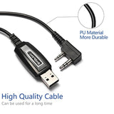 BAOFENG USB Programming Cable Two-Way Portable.for UV-5R 5RPlus, BF-888S BF-888S EX, 5RX3, 3RPlus, H777, BF-F8HP, 5RA, 5RE, with CD-ROM and Operating Instructions