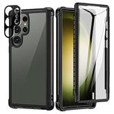 Designed For Samsung Galaxy S23 Ultra Case, Full Body Shockproof Cover, With Built-In Screen Protector Slim Fit Protective Case For S23 Ultra 6.8", Black