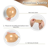 Retro Brown Cream & Metallic Sand Gold Balloons - 12 Inch, Perfect For Birthday, Baby Shower, Wedding & Boho Decorations