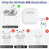 Wireless Charging Case Replacement Compatible With Airpods 4Th Generation Charging, Air Pod 4Th Usb C Port Charging Case Only With Bluetooth Pairing Sync Button (No Airpod 4Th) (?For Airpod 4 Usbc)
