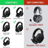 Stealth 600 Gen3 Ear Pads And Microphone Foam Replacement Ear Cushions Compatible With Turtle Beach Stealth 600 Gen 2/600 Gen2 Usb/600 Gen 2 Max/600 Gen3(600Xb) Wireless Headset