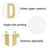 Pre-Strung Drink Up Witches Banner Gold Glitter Halloween Sign Garland for Indoor Outdoor Decor