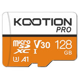 128GB Micro SDXC UHS-I U3 V30 A1 Memory Card - High Speed TF Card for Phone, Camera