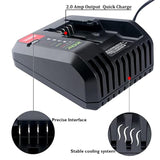 Pcc692L 20V Max Fast Battery Charger For Black+Decker 20V Max Lithium Slide Battery Lbxr20 Lbxr2020 Lbx4020 Lcs1620 Porter-Cable 20V Max Pcc685L Pcc685Lp Pcc680L Pcc682L