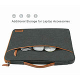 10.1 Inch Laptop Sleeve Case Tablet Bag Water-Resistant Handbag Carrying Compatible With 10.5" Ipad Pro/9.7" Ipad Air 2/10" Surface Go/Samsung Galaxy Tab S2 S3 S4/10.1" Lenovo Yoga Tab 3, Brown