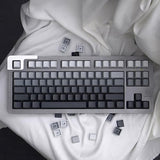 125 Keys Gradient Gray Keycaps Pbt Dye Sub Cherry Profile Fit For 61/87/104/10