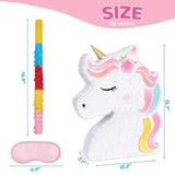 Unicorn Piñata Bundle with Bat & Blindfold for Rainbow Unicorn Birthday Party