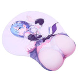 Pp 3D Anime Mouse Pads With Wrist Rest Gaming Oppai Mousepads 2Way Skin