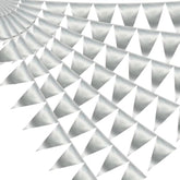 130ft Silver Triangle Pennant Banner for Christmas Graduation Wedding & Party