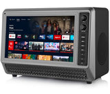 15.6 Small Smart Tv Built-In Bluetooth Speaker System, 200W Peak Power, Wireless Karaoke Microphones, 1080P Hd Led Tv With Hdmi/Usb/Aux For Home Entertainment & Camping
