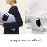 Universal Stick On Mouse Pouch Holder For Wireless Mouse Reusable Adhesive Sleeve Compatible With Laptop Ipad Macbook Pocket, Black