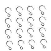80 Pack Crystal Bead Curtain S Shape Hooks 25Mm Mini Stainless Steel Wire Diy Jewelry Accessories Tiny Ornament Hooks For Sun Catcher Glass Ball Chandelier Pendant Christmas Tree Baubles