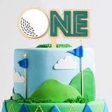 Golf 1St Birthday Tassel Banner - Golf Boy 1St Birthday High Chair Banner,Hole In One Highchair Decoration, First Year Sports Smash Cake Wall Banner,Cake Smash Backdrop Banner, First Birthday (Cake Topper)