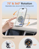 MagSafe Car Mount, Magnetic Car Phone Holder for Car Dashboard, 360° Rotating Strong Magnet Phone Mount with 3M VHB Adhesive, Compatible with iPhone