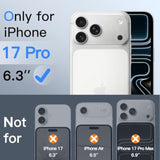 JETech Privacy Screen Protector for iPhone 17 Pro 6.3-Inch, Anti-Spy Tempered Glass Film with Easy Installation Tool, 2-Pack