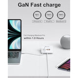 Usb C Gan Charger For Multi Devices, 4 Ports Usb Charger Hub For Macbook Iphone 14/13/12 Ipad Laptop Samsung Galaxy Google Pixel And More