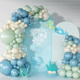 136pcs Ocean Balloon Arch Kit β Under the Sea Party Decorations for Baby Shower & Birthday