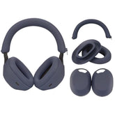 Silicone Sweatproof Case Cover for Sony WH-1000XM5 Headphones, Earpads, Headband, and Shell Protection