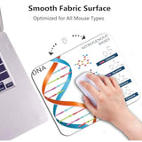Dna Bases Science Office/Gaming Mouse Pad 9.5"X7.9", Anti-Slip Mat For Desk, Educational Chemistry Biochemistry Biotechnology Spiral Genetic