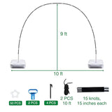 Adjustable 9x10Ft Balloon Arch Kit with Base – Party Backdrop Stand for Weddings & Events