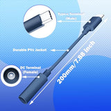 Starlink Mini USB-C to DC Power Adapter Cable (0.2m) - Waterproof and Compatible with 100W and Above PD Power Banks/Chargers and Original Starlink