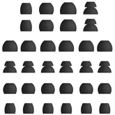 Eartips Compatible With In-Ear Earbuds, Earbud Tips Soft Silicone Earbuds Replacement Tips Fit For In-Ear Headphones(Inner Hole From 3.8Mm -4.2Mm) 16 Pairs S/M/L/D, Black