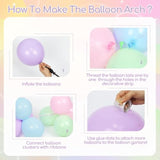 179Pcs Easter Balloon Arch Garland Kit With Pastel Yellow Purple Green Orange Blue Pink Rabbit Carrot Balloons For Baby Shower Birthday Party Decorations