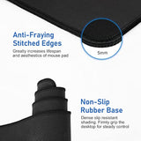 Mouse Pad With Wireless Charging, Gaming Mousepad, 31.5"X15.7" Extra Large Desk Mat Xxl, Non-Slip Rubber Base, Waterproof Computer Keyboard Pad For Gaming, Home, Office, Black Desk Pad