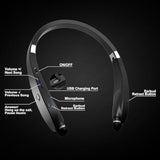 Bluetooth Neckband Headphones, Foldable Wireless Lightweight Neck Headset With Retractable Earbuds, Noise Cancelling Sweatproof Stereo Earphones With Mic & Carrying Case (Black)