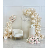 118Pcs Pearl Balloon Arch Kit White and Ivory Wedding, Bridal Shower and Party Decorations