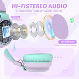 Headphone Kids Wired Volume Limited 85/110Db Over Ear Foldable With Shareport