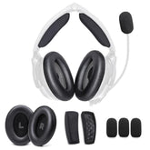 A30 Replacement Ear Pads Headband Cushion Pad Compatible With Bose A30 Aviation Headset Including Inner Foam Filter Inserts, 3 Mic Covers Windscreen, Protein Leather Memory Foam (Refresh Kit)