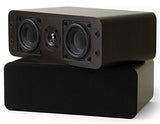 Micca OoO Bookshelf Speakers with 3-Inch Woofers and Silk Tweeter (Dark Walnut, Pair) (Renewed)