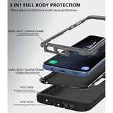 Heavy Duty Protective Case for Samsung Galaxy S9, 5.8 Inch, Black/Gray